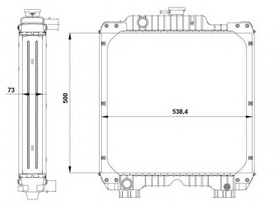 CASE IH 84519000 Radiator, engine cooling
